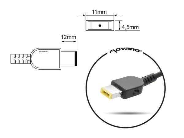 Lenovo 20v 6.75a 135W 11.0x4.5mm Yoga-laddare