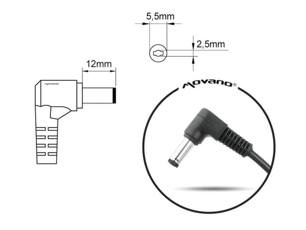Clevon laturi 19.5v 10.3a 200w 5.5x2.5mm