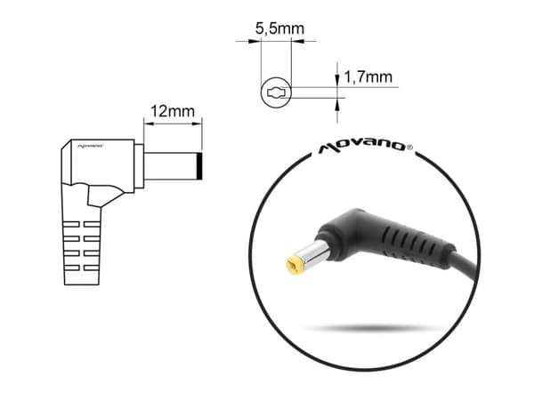 Laturi Acerille 19.5v 9.23a 180w 5.5x1.7mm