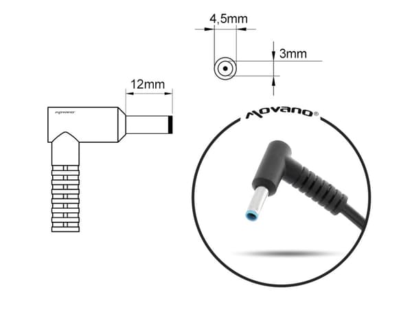 Oplader til Asus 19.5v 7.7a 150W 4.5x3.0mm pin