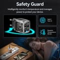 Miniatyrbild 4 av 5: WEKOME WP-U02 Mecha Series - 2x USB-C Super Fast GaN 40W väggladdare (Silver)