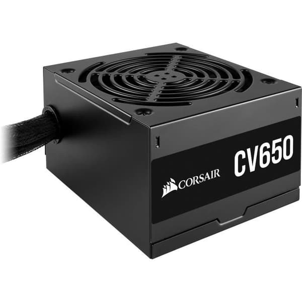 CORSAIR - CV650 - Strömförsörjning - 650 Watt - CV-serien - Certifierad 80 PLUS brons - (CP-9020236-EU) Svart