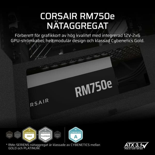 Strömtillförsel Corsair CP-9020295-EU ATX 750 W 80 Plus Gold