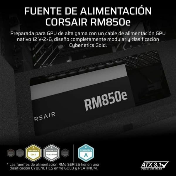 Strömtillförsel Corsair CP-9020296-EU ATX 850 W 80 Plus Gold