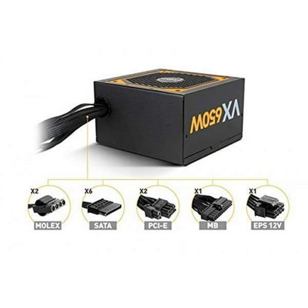 Strømforsyning Nox-Xtreme NXURVX650BZ ATX 650 W 80 Plus Bronze