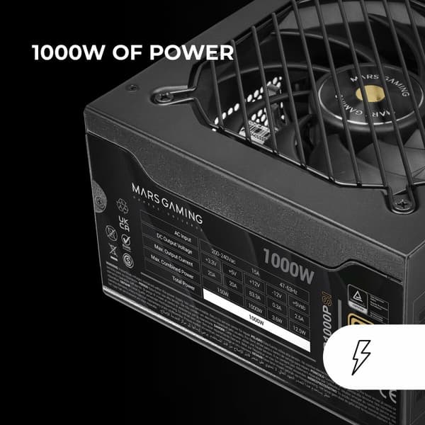 Strømforsyning Tacens TACMARS-MPB1000PSI 1000 W 80 Plus Gold