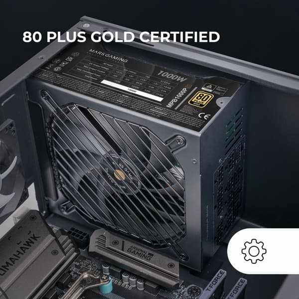 Strømforsyning Tacens TACMARS-MPB1000PSI 1000 W 80 Plus Gold
