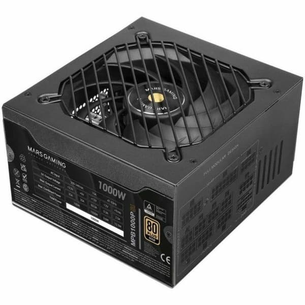 Strømforsyning Tacens TACMARS-MPB1000PSI 1000 W 80 Plus Gold Sort