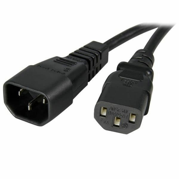 Strømkabel Startech PXT1001M Sort