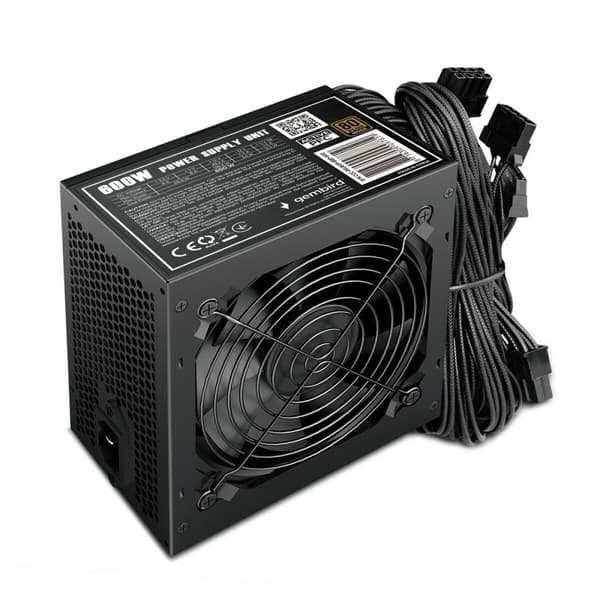 Strømforsyning GEMBIRD CCC-PSU80P-BBP-600 600 W 80 Plus Bronze