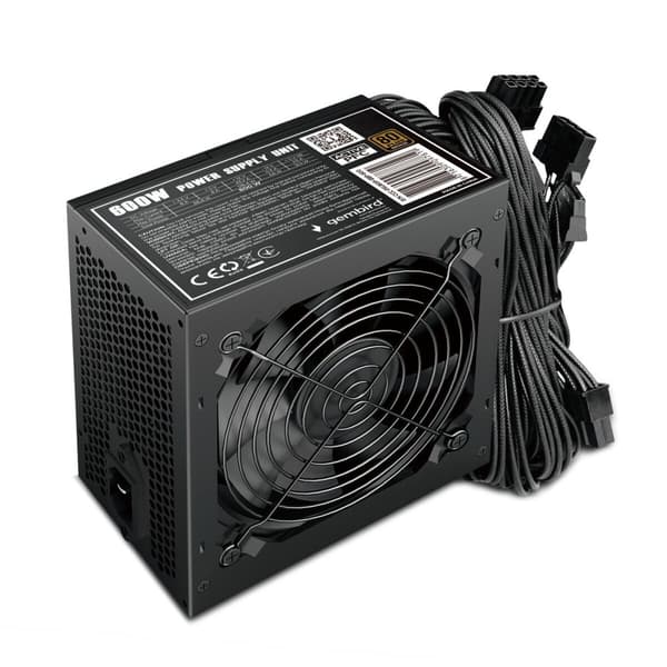 Strømforsyning GEMBIRD CCC-PSU80P-BBP-600 600 W 80 Plus Bronze