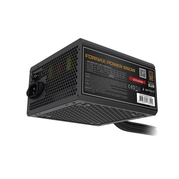 Strømforsyning GEMBIRD CCC-PSUBRONZE-650W