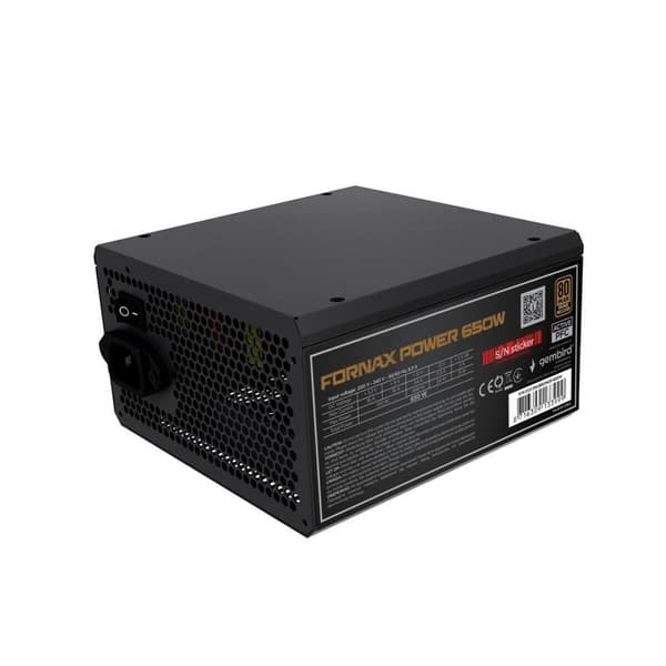 Strømforsyning GEMBIRD CCC-PSUBRONZE-650W