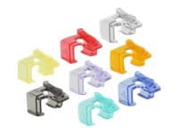 Delock RJ45 Repair Clip Starter Set - Reparationsklämma för nätverkskontakt - blandade färger (paket om 16)