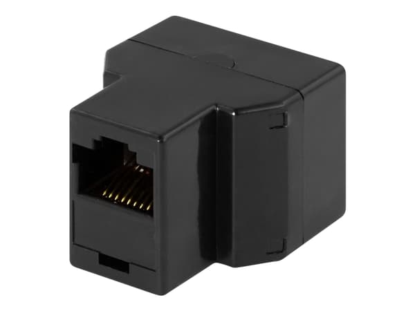 DELTACO MD-13A - Modulinnlegg - UTP - RJ-45 - svart