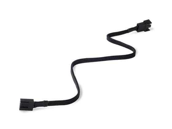 SilverStone CPF03 - Forlengelseskabel for viftestrømforsyning - 4-pins PWM (hunn) til 4-pins PWM (hann) - 30 cm - svart