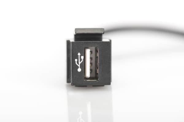 DIGITUS Professional DN-93402 - Modulær innsats - USB 2.0 Type A - svart, RAL 9005