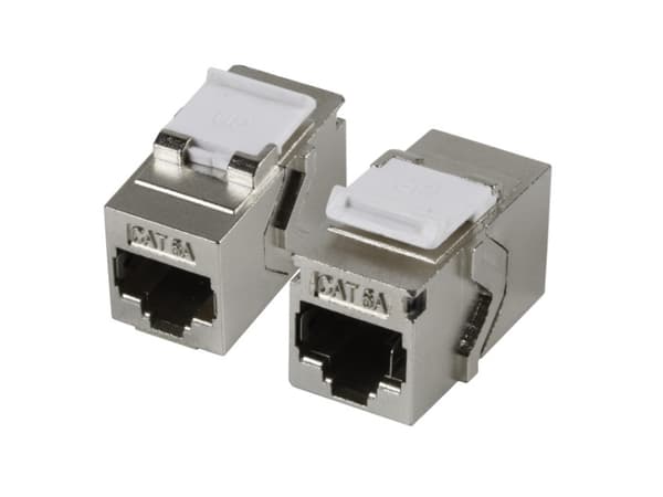 EFB Elektronik 37521.1V2, Flat, Metallisk, RJ-45, RJ-45, Hunkjønn, Hunkjønn