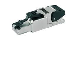 Telegärtner J00026A2002, RJ45, Svart, Rostfritt stål