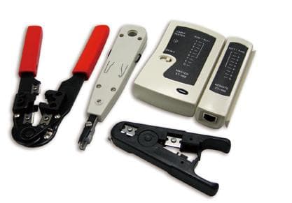 LogiLink Networking Tool Set with Bag - Nettverksverktøy/testsett