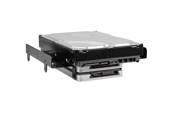 Sharkoon 5.25" BayExtension - Uttagbar harddiskramme - fra 5,25" til 3,5" / 2,5" - svart