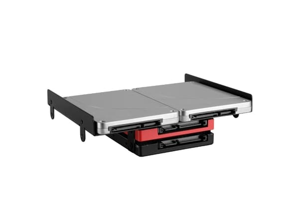 Sharkoon 5.25" BayExtension - Uttagbar harddiskramme - fra 5,25" til 3,5" / 2,5" - svart