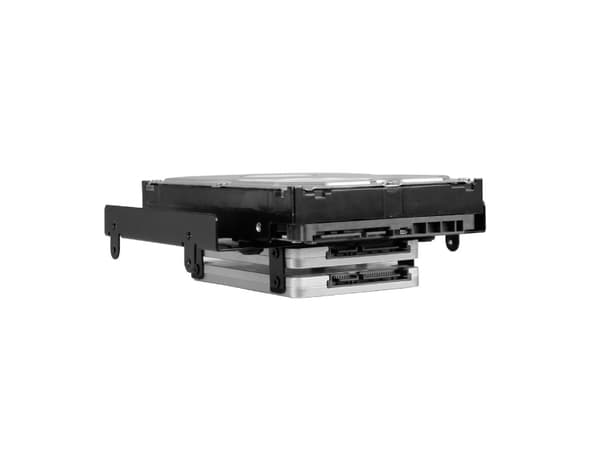 Sharkoon 5.25" BayExtension - Uttagbar harddiskramme - fra 5,25" til 3,5" / 2,5" - svart