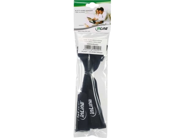 InLine 59945E, Nylon, Sort, 1 hoder, 100 mm, 20 mm, 10 stykker