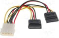 Miniatyrbilde 3 av 5: Goobay 68524, 0,13 m, 4-pin 5.25, 2x 15-pin S-ATA, Hankjønn, Hunkjønn, Rett