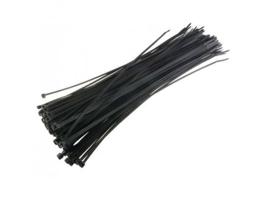 Techly 100 x 2.5mm, Nylon, Sort, 2 - 22 mm, CE, UL, RoHS, Reach, ISO 9001, 100 mm, 2,5 mm