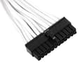Miniatyrbilde 3 av 5: SilverStone PP07-MBW - Strømforlengelseskabel - 24-pins ATX (hunn) til 24-pins ATX (hann) - 30 cm - hvit