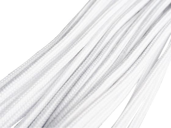 SilverStone PP07-MBW - Strømforlengelseskabel - 24-pins ATX (hunn) til 24-pins ATX (hann) - 30 cm - hvit
