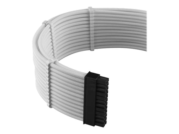 CableMod PRO Series ModMesh RT-Series - Strømkabelsett - formstøpt - hvit
