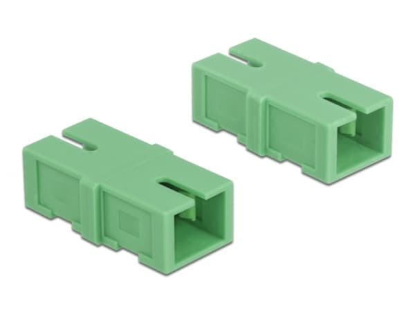 Delock - Nettverkkopler - SC-enkeltmodus (hunn) til SC-enkeltmodus (hunn) - fiberoptisk - grønn (en pakke 4)