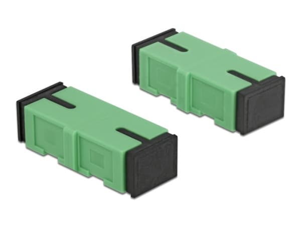 Delock - Nettverkkopler - SC-enkeltmodus (hunn) til SC-enkeltmodus (hunn) - fiberoptisk - grønn (en pakke 4)