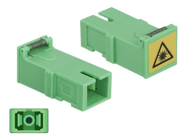 Delock - Kabelmuffe - grønn - 1 port (en pakke 4)