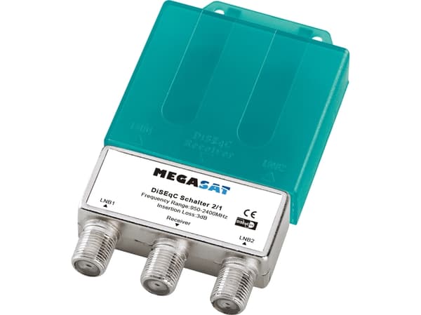 Megasat 0600202, 950 - 2400 MHz, Sølv, 56 mm, 79 mm, 17 mm, 44 g