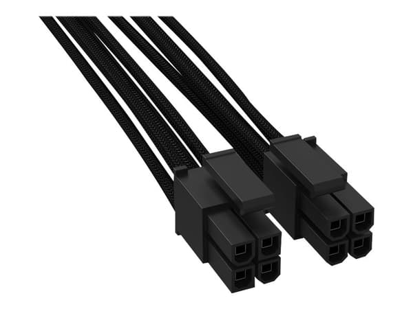 be quiet! CC-4420 Power Cable - 0,45 m - 8-pin(4+4) - EPS12V - 8-pin(4+4) - EPS12V - Hanstik/Hanstik - Lige / Lige