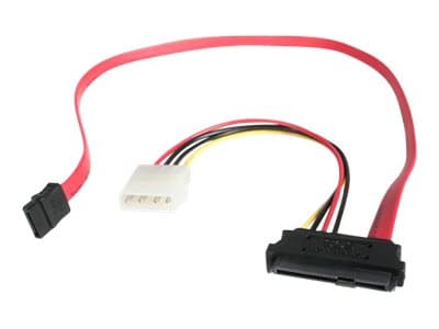 StarTech.com 18in SAS 29 Pin to SATA Cable with LP4 Power - 18in SAS 29 pin to SATA Cable - 18in SFF 8482 to SATA (SAS729PW18) - SATA/SAS-kabel - 4-p