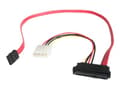 Miniatyrbilde 2 av 5: StarTech.com 18in SAS 29 Pin to SATA Cable with LP4 Power - 18in SAS 29 pin to SATA Cable - 18in SFF 8482 to SATA (SAS729PW18) - SATA/SAS-kabel - 4-p
