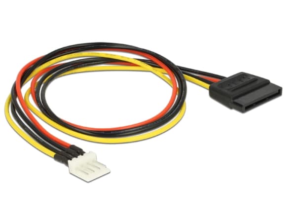 Delock - Strømkabel - 4-pin mini-strømkontakt (hann) til SATA-strøm (hann) - 40 cm