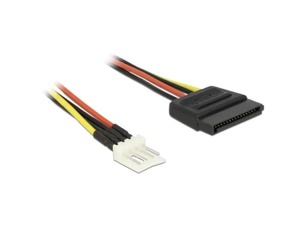 Delock - Strømkabel - 4-pin mini-strømkontakt (hann) til SATA-strøm (hann) - 40 cm