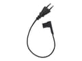 Miniatyrbilde 1 av 2: Flexson - Strømkabel - Europlug (hann) rett til power IEC 60320 C7 vinklet - 35 cm - svart - Europa