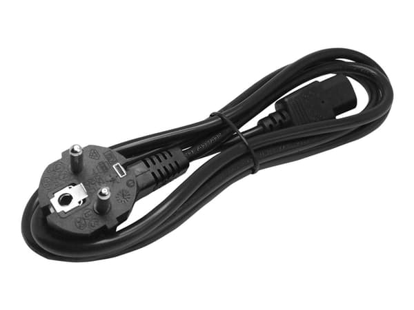 StarTech.com 2m (6ft) Computer Power Cord, 18AWG, EU Schuko to C13 Power Cord, 10A 250V, Black Replacement AC Cord, TV/Monitor Power Cable, Schuko CE