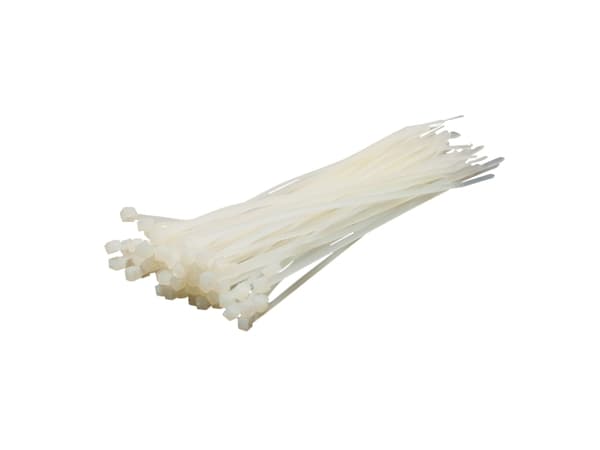 LogiLink KAB0002, Nylon, Hvit, 150 mm, 2,5 mm, 100 stykker