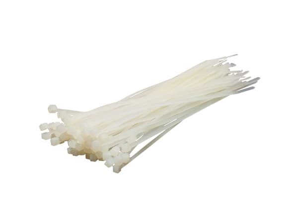 LogiLink KAB0002, Nylon, Hvit, 150 mm, 2,5 mm, 100 stykker