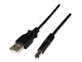 Pikkukuva 1 / 5: StarTech.com USB2TYPEN1M virtajohto Musta 1 m USB A Barrel type N