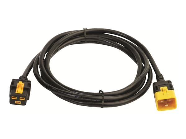 APC - Strømkabel - IEC 60320 C19 til IEC 60320 C20 - 3.1 m - låst - svart - for P/N: SMT2200I-AR, SMT2200R2I-AR, SMT3000I-AR, SMT3000R2I-AR, SRT1500X