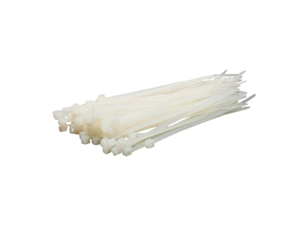 LogiLink KAB0001, Nailon, Valkoinen, 100 mm, 2,5 mm, 100 kpl