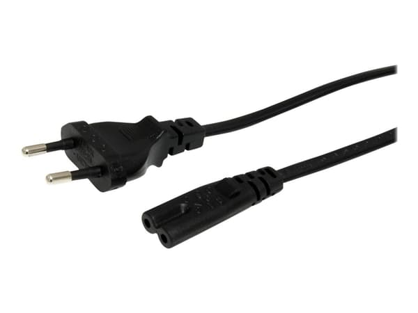 StarTech.com PXTNB2SEU1M virtajohto Musta 1 m CEE7/16 C7 liitin